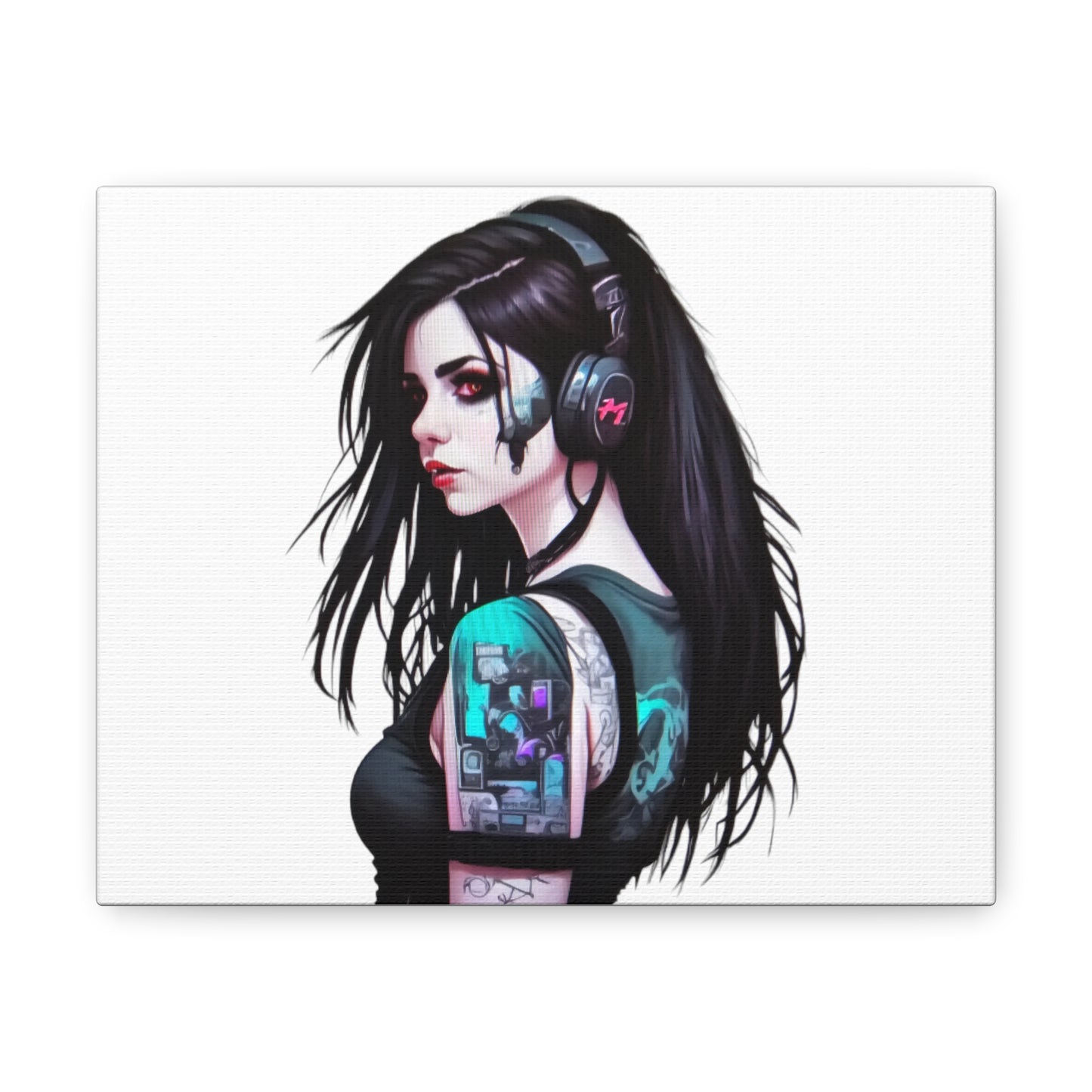 Badass Gamer Chick Canvas