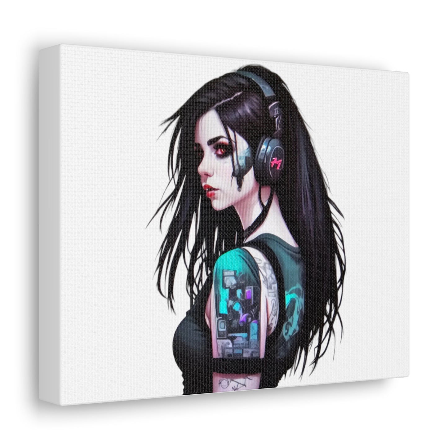 Badass Gamer Chick Canvas