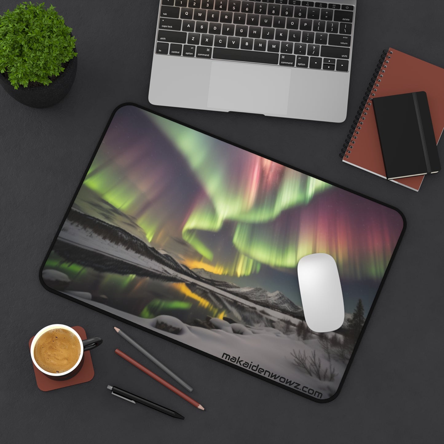 Aurora Borealis Desk Mat/Mouse Pad