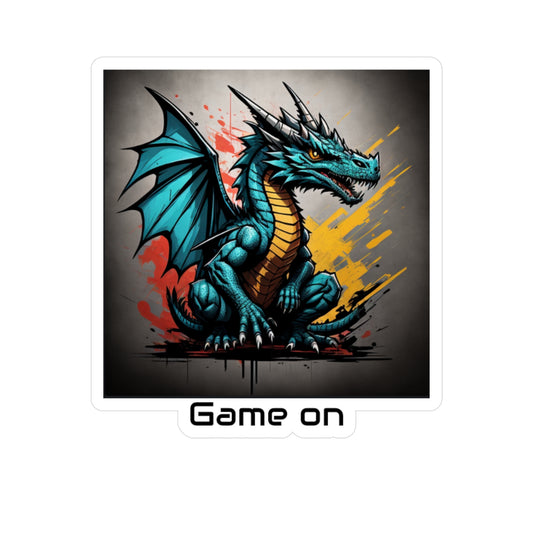 Game On Dragon Vinyl Decal