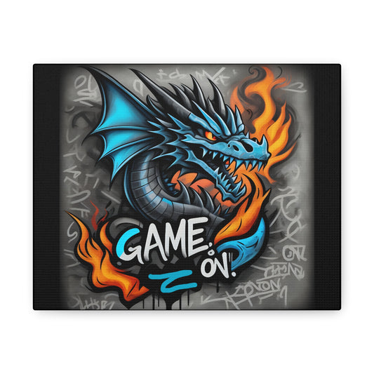 Dragon Graffiti Canvas Gallery Wrap