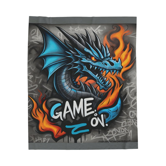 Game On Velveteen Plush Blanket